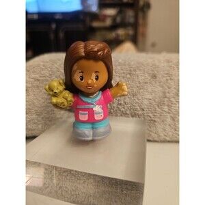Fisher Price Little People Barbie African American Vitiligo Vet Doctor Girl